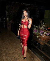 Cou Cou Red Strappy Dress